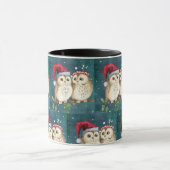 Cute Owls Kerstmis Mok (Midden)