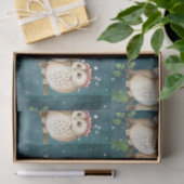 Cute Owls Kerstmis Tissuepapier (Geschenk)