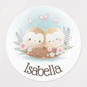 Cute Owls Labels (Design 2)