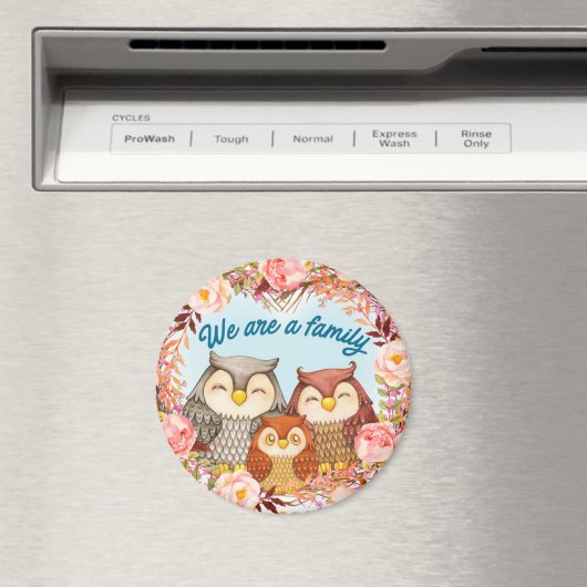 Cute Owls Magneet (Insitu (Vaatwasser))