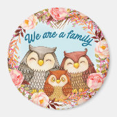 Cute Owls Magneet (Voorkant)