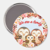 Cute Owls Magneet (Voorkant / Achterkant)
