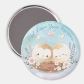 Cute Owls Magnet (Voorkant / Achterkant)