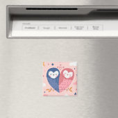 Cute Owls Magnet (Insitu (Vaatwasser))