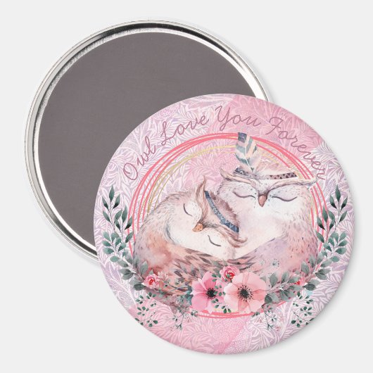 Cute Owls Magnet (Voorkant / Achterkant)