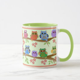 Cute Owls on Branches Mok