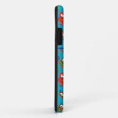Cute Owls on Turquoise Blue Background Case-Mate iPhone Case (Achterkant/rechts)