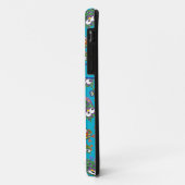 Cute Owls op Bright Turquoise Background Case-Mate iPhone Case (Achterkant/links)