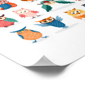 Cute Owls Poster (Hoek)