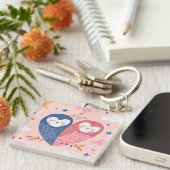 Cute Owls Sleutelhanger (Voorkant Rechts)