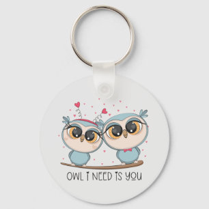 Cute Owls Sleutelhanger