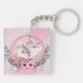 Cute Owls Sleutelhanger (Achterkant)