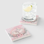 Cute Owls Stenen Onderzetter (Zijkant)