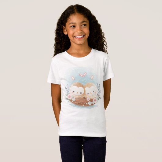 Cute Owls T-shirt (Voorkant volledig)