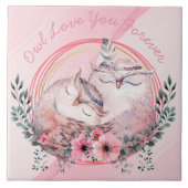 Cute Owls Tegeltje (Voorkant)