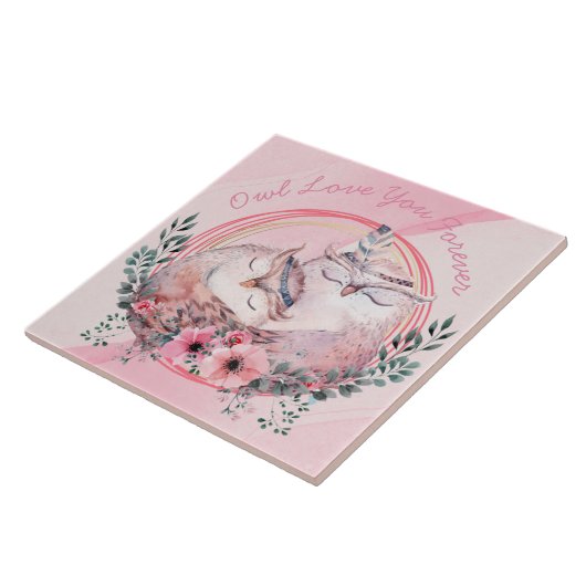 Cute Owls Tegeltje (Zijkant)
