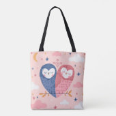 Cute Owls Tote Bag (Achterkant)