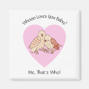 Cute Owls Valentijn Holiday Waarvan houdt je van j Magneet