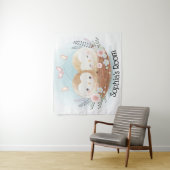 Cute Owls Wandkleed (In situ)