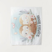 Cute Owls Wandkleed (Voorkant)