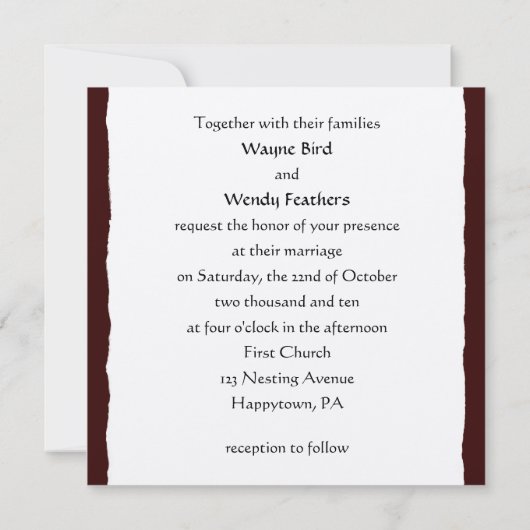 Cute Owls Wedding Bride en Groom Save the Date (Achterkant)