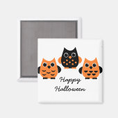 Cute Owls zeggen BOO! Magneet (Voorkant / Achterkant)