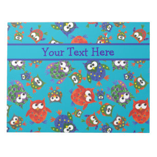 Cute Ownership Notitieblok of Jotter, Red, Blue, G