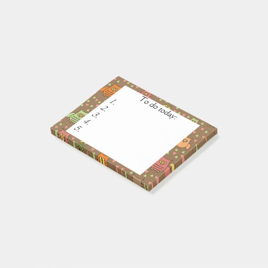 Cute Ownership on Brown Post it Note (Schuin)