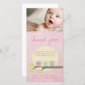 Cute Ownership Roze Baby Hartelijk dank Bedankkaart (Voorkant / Achterkant)