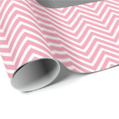 Cute Ows on Branch Baby Girl Shower Pink Cadeaupapier (Rol Hoek)