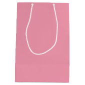 Cute Ows on Branch Baby Girl Shower Pink Medium Cadeauzakje (Achterkant)