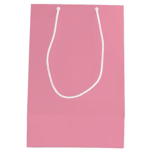 Cute Ows on Branch Baby Girl Shower Pink Medium Cadeauzakje (Achterkant)