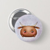 Cute Ox Blob Button (Voorkant /achterkant)