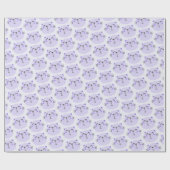 Cute Paars Cats Pattern - Lila Cadeaupapier (Vlak)