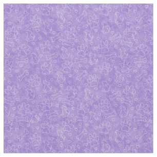 Cute Paars Dog Pattern Fabric Stof