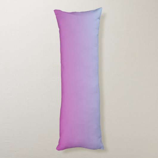 Cute Paars en Blue Ombre Lichaamskussen (Achterkant (Verticaal))