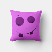 Cute Paars Face Pillow Kussen (Voorkant)