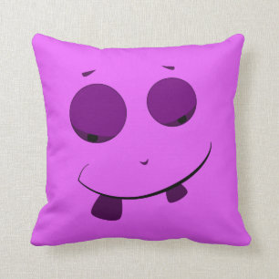 Cute Paars Face Pillow Kussen
