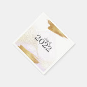 Cute Paars & Gold Framed Graduparty Servet (Hoek)