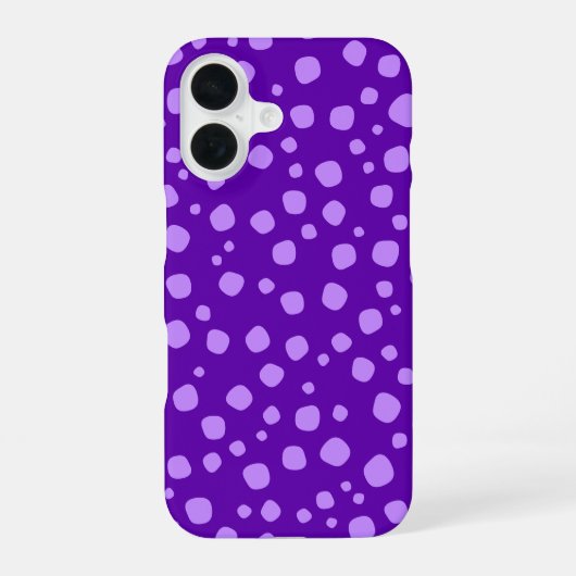 Cute Paars iPhone 16 Hoesje (Achterkant)