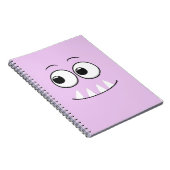 Cute Paars Monster notitieboek voor kinderen (Rechterzijde)