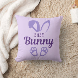 Cute Paars Paast Baby Bunny Rabbit Baby Kussen