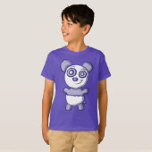 Cute Paars Panda Shirt (Voorkant volledig)