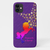 Cute PAARS Personalized UNICORN Case-Mate iPhone Case (Achterkant)