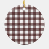 Cute Paars Pset Persoonlijke familienaam Keramisch Ornament (Achterkant)