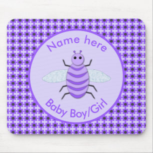 Cute Paarse Baby Genderneutraal Muismat