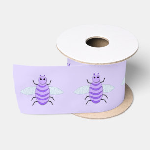 Cute Paarse Baby Satijnen Lint
