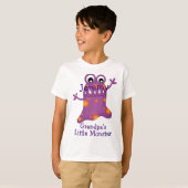 Cute Paarse Cartoon Blob Monster Fun voor kinderen T-shirt (Voorkant volledig)
