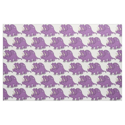 Cute Paarse Cartoon Dinosaur Stof (Fat Quarter)
