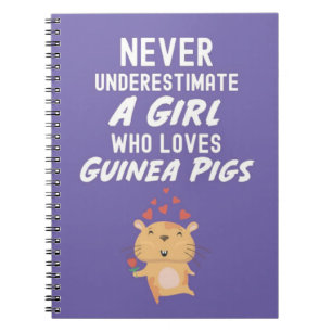Cute Paarse Cavia Cadeaus Voor Baby Meisjes Kinder Notitieboek